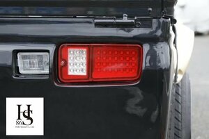 ハイゼットトラック後期　S200P　LEDテール　レッドクリアーLEDテール　赤白　左右セット　リレー無し