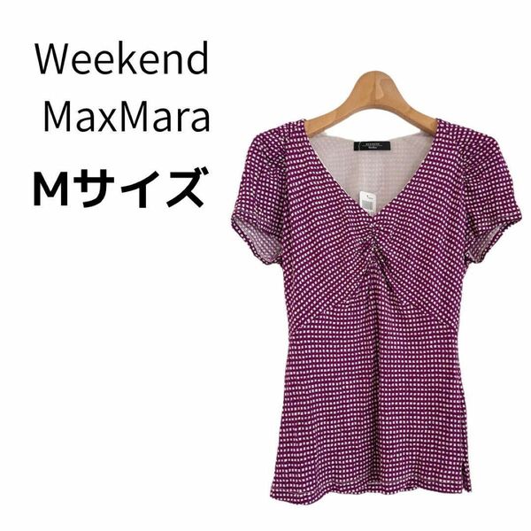 Weekend MaxMara ウィークエンドマックスマーラ カットソー M 半袖 半袖Tシャツ パープル 紫 