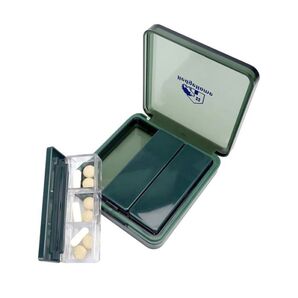 HedgeHome ピルケース 薬ケース コンパクト サプリケース 3日分収納 1日3回 シール付き (グリーン) 新品未使用 緑