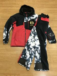 ☆★☆美品　DESCENTE &OGASAKA ストレッチ中綿入りジャケット+ストレッチ中綿パンツセット　　上下Ｌサイズ/程度良好品　　☆★☆