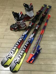 ☆★☆ＧＷセール！メンズ４点セットN330　SALOMON　Equipe GC 170cm /靴HEAD　ADAPTEDGE　25.0cm/ POLE新品115ｃｍ　5/4まで