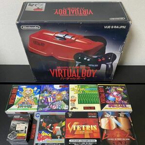 任天堂 Nintendo VIRTUAL BOY バーチャルボーイ 本体 ソフト ACアダプタタップ まとめ売りの画像1