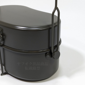 自衛隊 戦闘飯盒2型レプリカ オリーブ色 新品 未使用品 野営 キャンプ 水蒸気炊飯 クッカー 焚き火の画像6