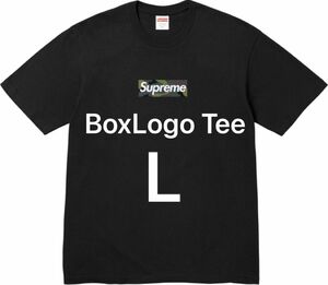 supreme box logo camo tee black L