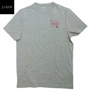 J.Crew Beer Graphic Tee ジェイクルー レギュラーフィット Tシャツ 半袖 ハート グレー/L