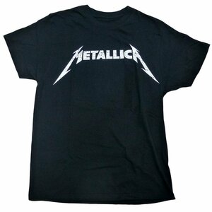 海外正規オフィシャル Metallica Style Logo Tee メタリカ シンメトリック ロゴ Tシャツ 半袖 黒/S