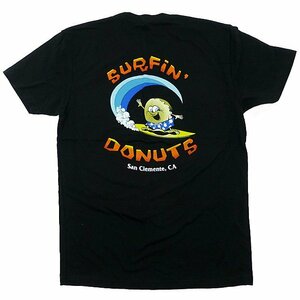 Surfin' Donuts Original Shop Tee サーフィン・ドーナツ オリジナルTシャツ 半袖 カリフォルニア限定 海外限定 黒/S