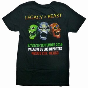 海外正規オフィシャル Iron Maiden Legacy Of The Beast Mexico City Concert Tee アイアンメイデン コンサート ツアー Tシャツ 半袖 黒/S