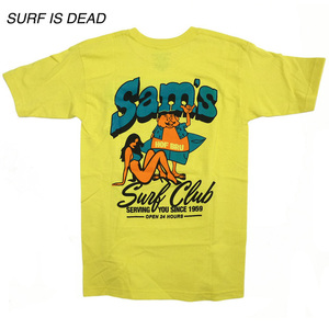 Surf Is Dead Hof Bru 2 Tee サーフ・イズ・デッド Tシャツ サーフィン 黄/S