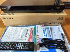 SONY 1TB HDDブルーレイレコーダー BDZ-FT1000
