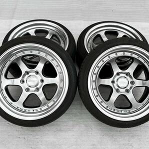 ★送料込★即決 ESSEX EL タイヤ ホイール ハイパーグロス 19×9J 6穴 139.7 +25 225/40R19 21年/20年製 ハイエース 200系 CRS トヨタ 5955の画像1