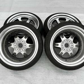 ★送料込★即決 ESSEX EL タイヤ ホイール ハイパーグロス 19×9J 6穴 139.7 +25 225/40R19 21年/20年製 ハイエース 200系 CRS トヨタ 5955の画像6