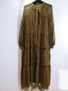  unused tag attaching BEAMS Beams Leopard pattern One-piece S