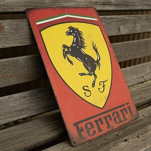 [ tin plate signboard ] Ferrari Ferrari California modena car retro manner interior store Cafe wall decoration 20cm×30.( free shipping!)②