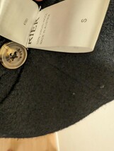 【極美品】rier リア　チロリアンジャケット　コート　Sサイズ　ブラック　トゥモローランド ウールジャケット　walker jacket ウォーカー_画像3