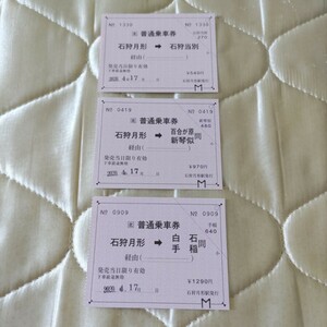 JR北海道 札沼線 石狩月形駅 常備乗車券 営業最終日 常備券