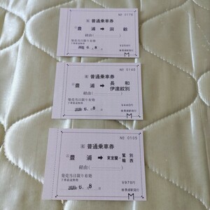 JR北海道 室蘭本線 豊浦駅 常備乗車券