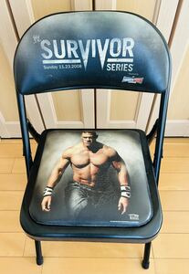 【激レア！】WWE サバイバーシリーズ2008 大会記念 非売品 パイプイス 特別リングサイド パイプ椅子 新日本プロレス WWF UFC イス チェア