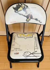 【激レア！】WWE TLC 2010 大会記念 非売品 パイプイス 特別リングサイド パイプ椅子 新日本プロレス WWF UFC イス チェア レイミステリオ