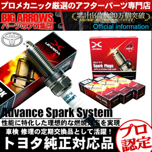  Pro carefuly selected! Toyota Mark X Zeo ANA10 ANA15 LEWEDA iridium plug 4 pcs set!! new goods free shipping!DENSO DENSO IK20 interchangeable 