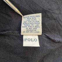 ポロラルフローレン Polo Ralph Lauren ビンテージ 90s 00s ワンポイント ポニー刺繍 Tシャツ XL ネイビー コットン 半袖 オールド USA古着_画像8
