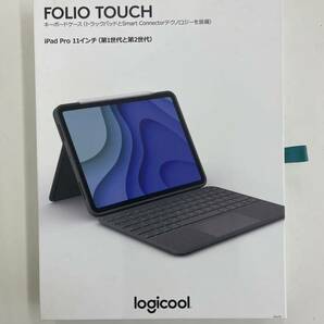 【新品未使用】ロジクール iPad Pro 11インチ キーボードカバー iK1175BKA FOLIO TOUCH Logicoolの画像1