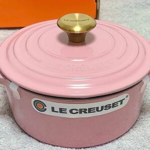 ルクルーゼ シグニチャー ココット ロンド 18cm フレンチローズ ゴールド LE CREUSET 両手鍋 ホーロー