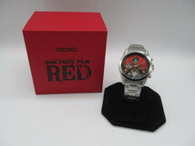 69356 SEIKO 7T92-HCR0 ONE PIECE FILM RED 公開記念ウォッチ 2000本限定品 腕時計 ワンピース 稼働品 譲渡品_画像1