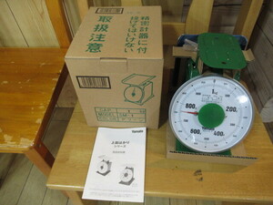 69410 新品 未使用 YAMATO ヤマト 中型上皿自動はかり Ymato 1kg SM-1 グリーン 箱 説明書付き