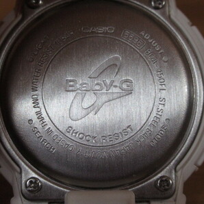 69443 稼働品 CASIO カシオ 腕時計 BABY-G BGA-150FL クオーツ レディース ホワイト フラワー カレンダーの画像5