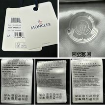 定価10万円！未使用タグ付き・本物保証☆ MONCLER トリコロールアクセント スウェット トレーナー Lサイズ ブラック色_画像8