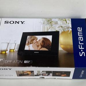 ④t524◆SONY ソニー◆デジタルフォトフレーム DPF-A72 ブラック 7inch S-Frame ブラック 新品 未使用 箱付の画像1