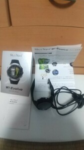 ショットナビ ゴルフ W1 Evolve ショットナビ エボルブ 腕時計型 GPSナビ ブラック/ブラック