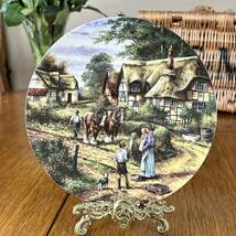 【航空便送料無料】Wedgewood ヴィンテージ　ウェッジウッド カントリーデイズ by Chris Howells 絵皿 飾り皿 5枚 イギリスの田舎_画像4