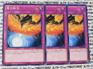 遊戯王 竜の転生(ノーマル SR02)×3枚セット