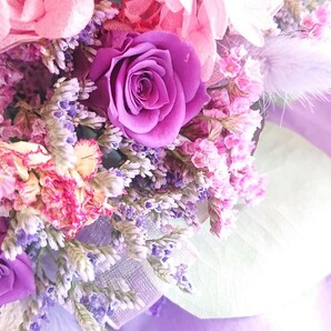 ☆Bouquet de minuit＊薔薇の花束＊プリザーブドフラワー＊ドライフラワー＊感謝sale￥1～☆の画像3