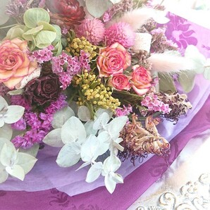 ☆ドライフラワー＊グレビレア 薔薇の花束＊感謝sale￥１～☆の画像3