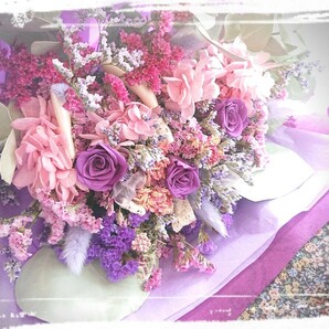 ☆Bouquet de minuit＊薔薇の花束＊プリザーブドフラワー＊ドライフラワー＊感謝sale￥1～☆の画像1