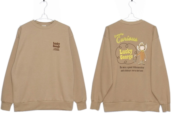 即決■★Curious George★■おさるのジョージ トレーナー:SIZE=M