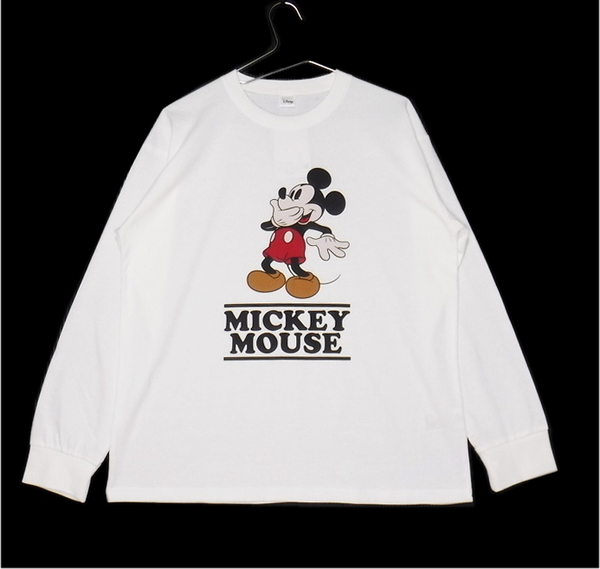 即決■★Disney★■ミッキーマウス ロンT：SIZE=M