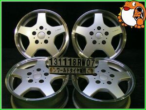 [中古ホイール4本セット]LISO[15x6.5J+35/120/5H]BMW:3シリーズ(E46系)シルバー/スポーク