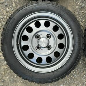 155/65r14 MUDSTAR WANPAKU マッドタイヤ 軽バン オフロード 5J×14インチ +35の画像3