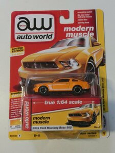 Kml_ZZm035／auto world オートワールド：modern muscle　2012 Ford Mustang Boss 302 【未開封】