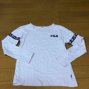 FILA フィラ　長袖Tシャツ　140 薄手　薄いピンク