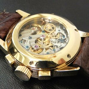 6269 美品売切り☆ フライングタイガー プレサイス メカニカル クロノグラフ 裏スケ 手巻き Flying Tigers Classic BY FTメンズ 腕時計の画像6