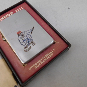 ビンテージ CANADA オンタリオ ナイアガラ 未使用 レア１９５０ボトム カーリング  Zippo 1950-1957年製 SSインナーも1950刻印の画像1