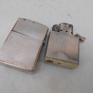 ビンテージ CANADA オンタリオ ナイアガラ フィッシャーマン PATENTED Zippo 1950ボトム刻印 1958-1959年製 インナーもカナダ製 中古 の画像2