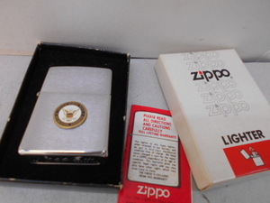 ビンテージ Zippo US NAVY募集中　 1977年製　未使用　ニアミントコンディション,オリジナルインナー箱は汚れ,痛みがあります