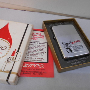 ビンテージ Zippo セールスマン専用  1972年製 未使用 ニアミントコンディション,オリジナルインナー箱は汚れ,痛みがありますの画像1