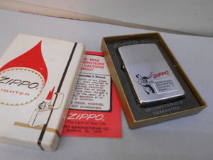 ビンテージ Zippo セールスマン専用　　1972年製　未使用　ニアミントコンディション,オリジナルインナー箱は汚れ,痛みがあります